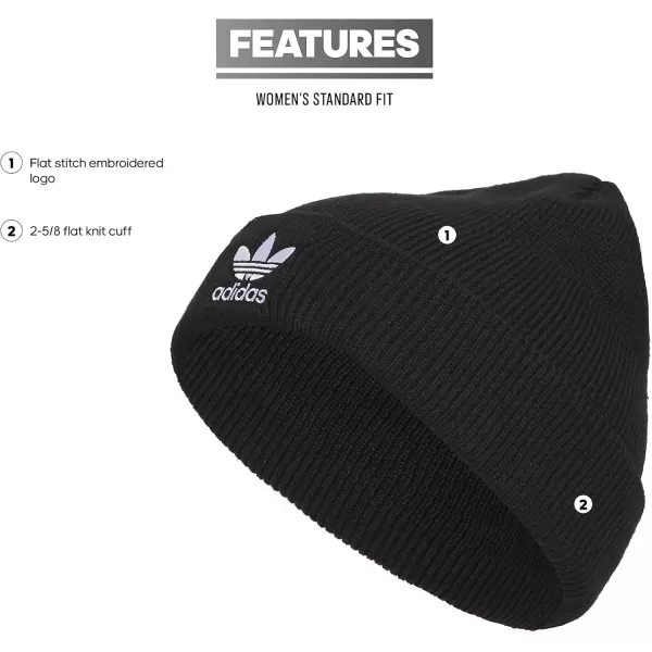 imageadidas Womens Trefoil BeanieBlackWhite 23