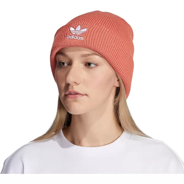 imageadidas Womens Trefoil BeanieMagic Earth RedWhite