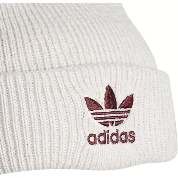 imageadidas Womens Trefoil BeanieWhiteorbit GreyVictory Crimson Purple