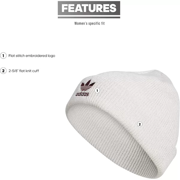 imageadidas Womens Trefoil BeanieWhiteorbit GreyVictory Crimson Purple