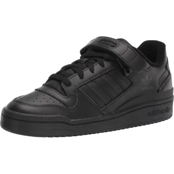 imageadidas Mens Forum Low SneakerBlackBlackBlack