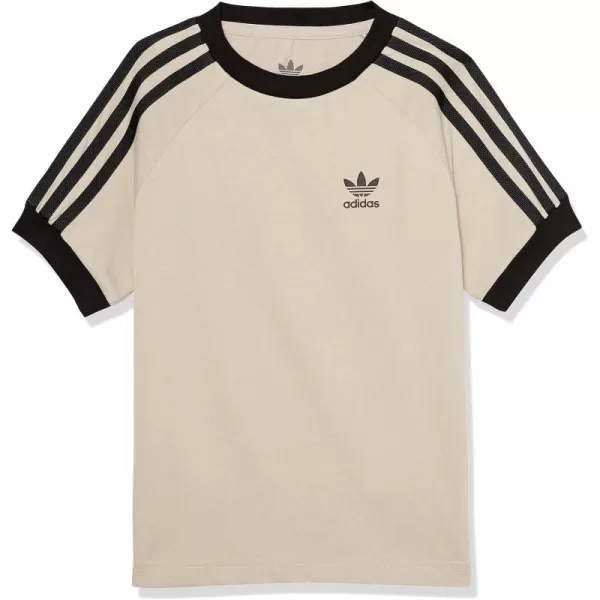 imageadidas Originals Boys Adicolor 3Stripes TShirtWonder Beige