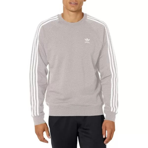 imageadidas Originals Mens Adicolor Classics 3Stripes CrewMedium Grey Heather