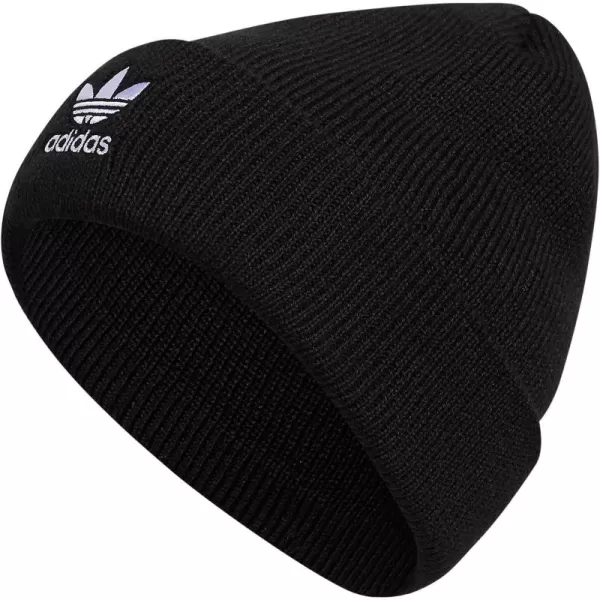 imageadidas Womens Trefoil BeanieBlackWhite 2