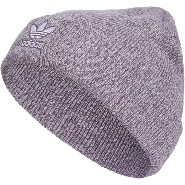 imageadidas Womens Trefoil BeanieShadow VioletSilver Dawn GreyStone Grey