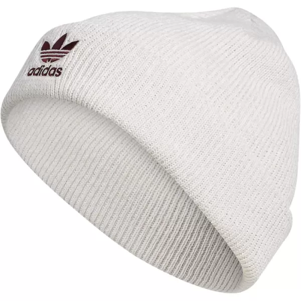 imageadidas Womens Trefoil BeanieWhiteorbit GreyVictory Crimson Purple