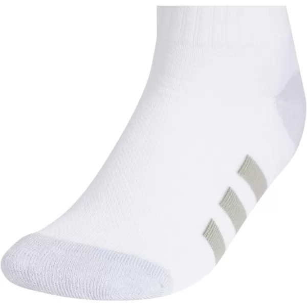 imageadidas Boys Athletic Cushioned Crew Socks 6 Pairs for Kids Boys and Girls  durable breathable fabric ready for SportSilver Pebble GreyPutty GreyWhite