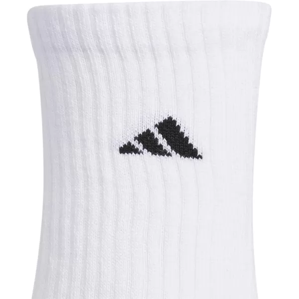 imageadidas Boys Athletic Cushioned Crew Socks 6 Pairs for Kids Boys and Girls  durable breathable fabric ready for SportWhiteBlackWhite