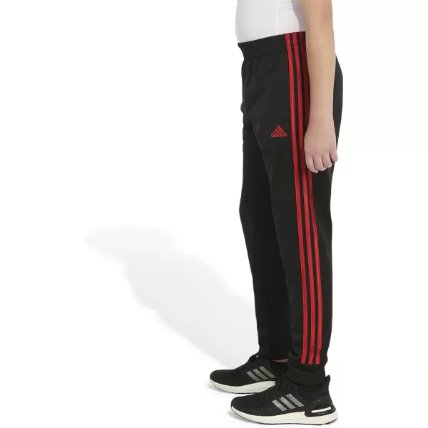 imageadidas Boys Iconic Tricot Jogger Pants with DrawcordBlack With Red