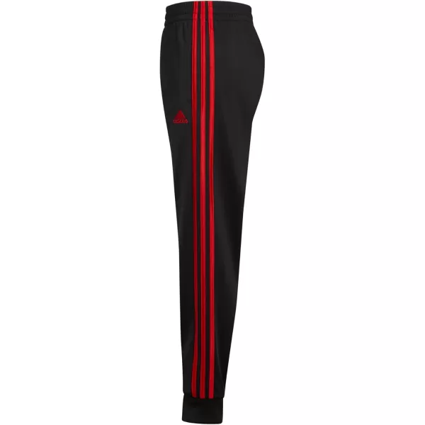 imageadidas Boys Iconic Tricot Jogger Pants with DrawcordBlack With Red