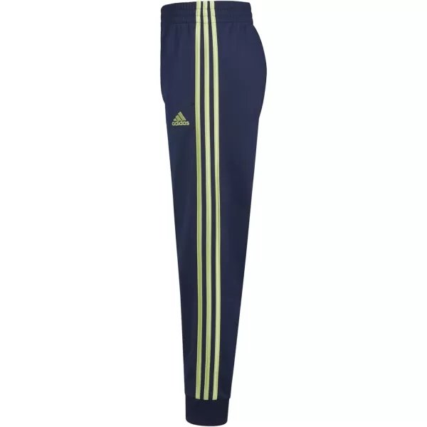 imageadidas Boys Iconic Tricot Jogger Pants with DrawcordCollegiate Navy With Tech Olive