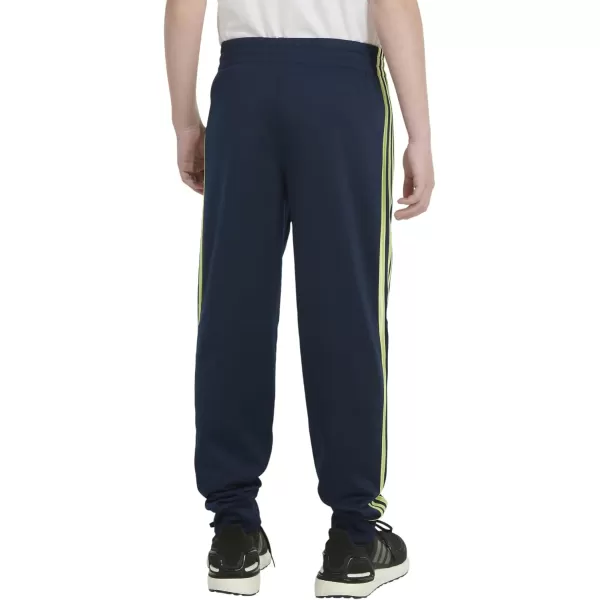 imageadidas Boys Iconic Tricot Jogger Pants with DrawcordCollegiate Navy With Tech Olive