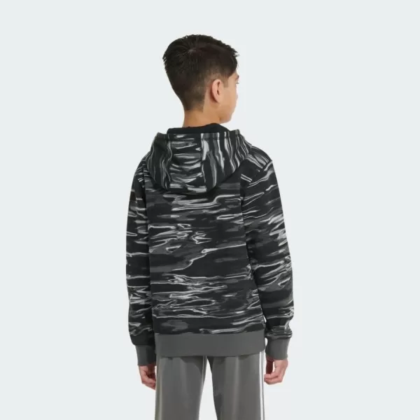 imageadidas Boys Long Sleeve Camo Print HoodieBlack