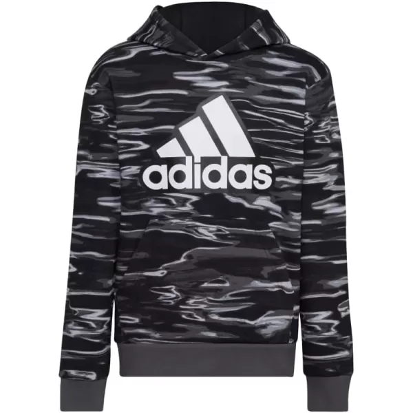 imageadidas Boys Long Sleeve Camo Print HoodieBlack