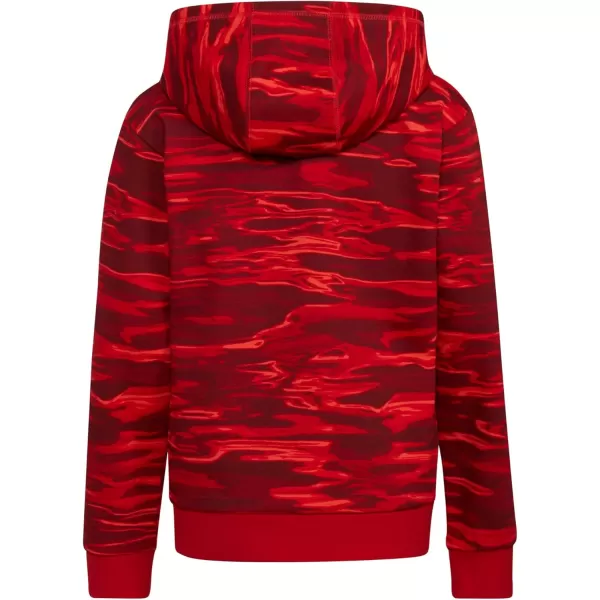 imageadidas Boys Long Sleeve Camo Print HoodieBright Red