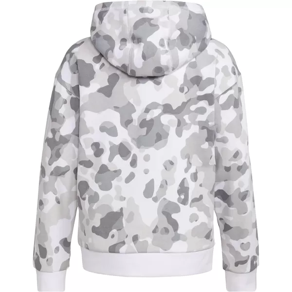 imageadidas Boys Long Sleeve Camo Print HoodieWhite