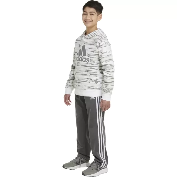 imageadidas Boys Long Sleeve Camo Print HoodieWhite New