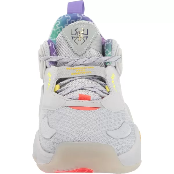 imageadidas Dropset Mens Trainer ShoesClear GreyPurple RushSemi Screaming Green