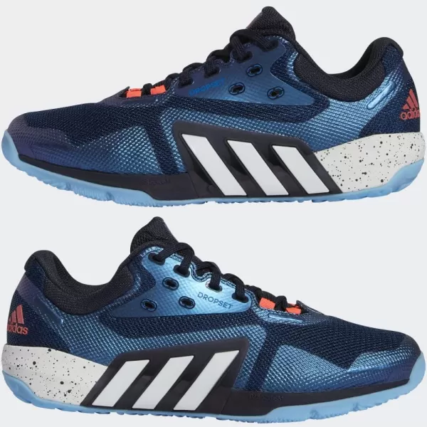 imageadidas Dropset Mens Trainer ShoesInk White Blue Rush