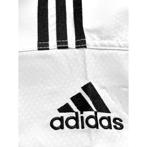 imageadidas Eco Fighter 3 Taekwondo Black VNeck Ultralight Sparring Uniform w 3 Stripes  100 PolyesterWhite