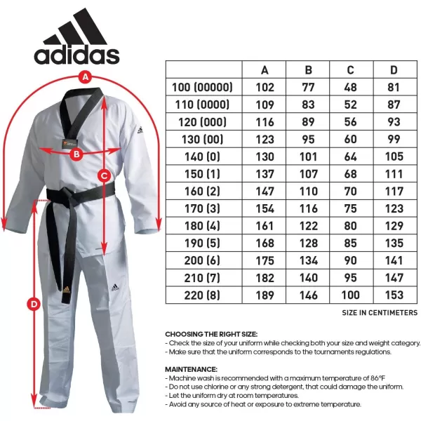 imageadidas Eco Fighter Taekwondo Dobok Uniform WT Approved 100 Polyester UltralightBlack Vneck