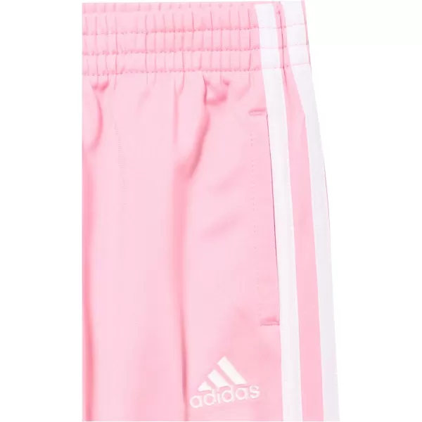 imageadidas Girls Zip Front Classic Tricot Jacket and Joggers SetLight Pink