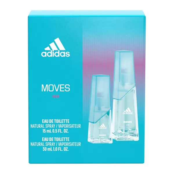 imageadidas Moves for her giftset including Eau de Toilette 5oz 10oz075 Fl Oz Pack of 2