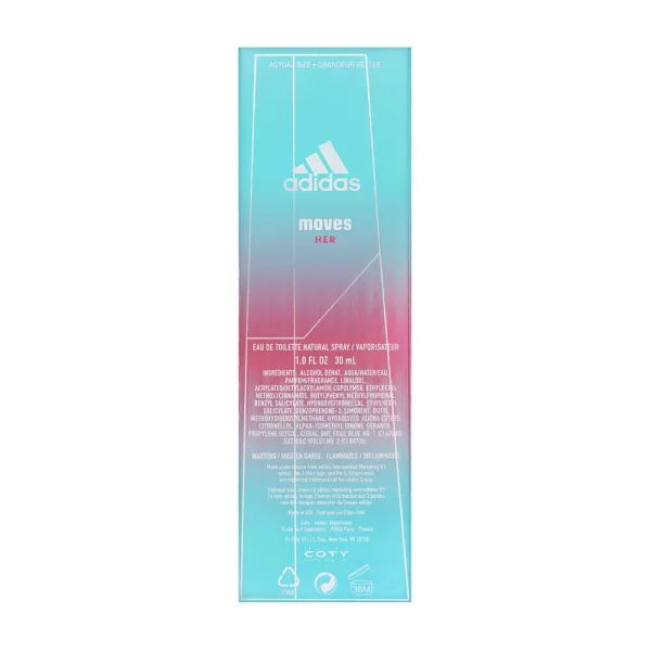 imageadidas Moves for her giftset including Eau de Toilette 5oz 10oz1 Fl Oz Pack of 1