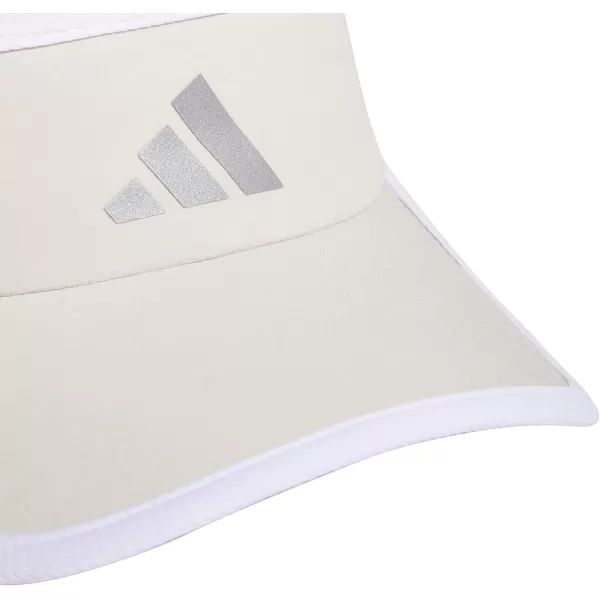 imageadidas Superlite Sport Performance Visor for sun protection and outdoor activitiesAlumina BeigeSilver MetallicWhite