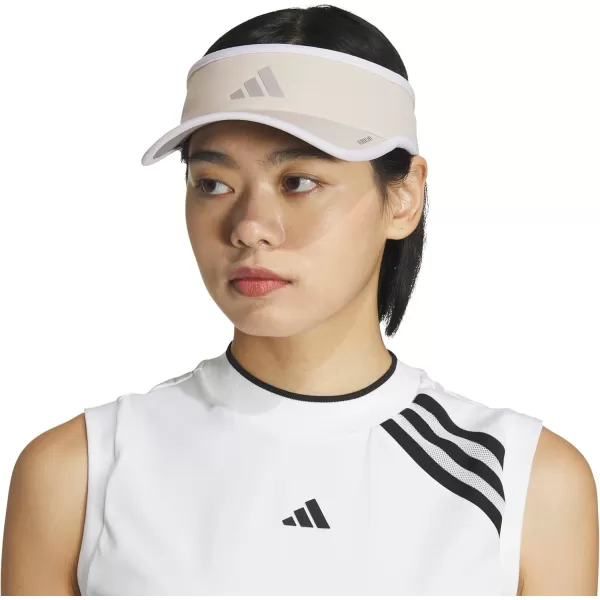 imageadidas Superlite Sport Performance Visor for sun protection and outdoor activitiesAlumina BeigeSilver MetallicWhite