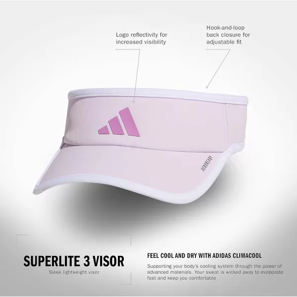 imageadidas Superlite Sport Performance Visor for sun protection and outdoor activitiesIce LavenderPreloved PurpleWhite