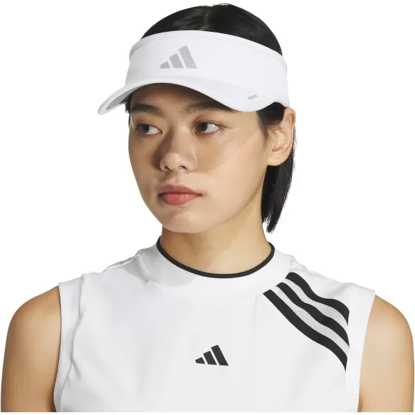 imageadidas Superlite Sport Performance Visor for sun protection and outdoor activitiesWhiteSilver Metallic