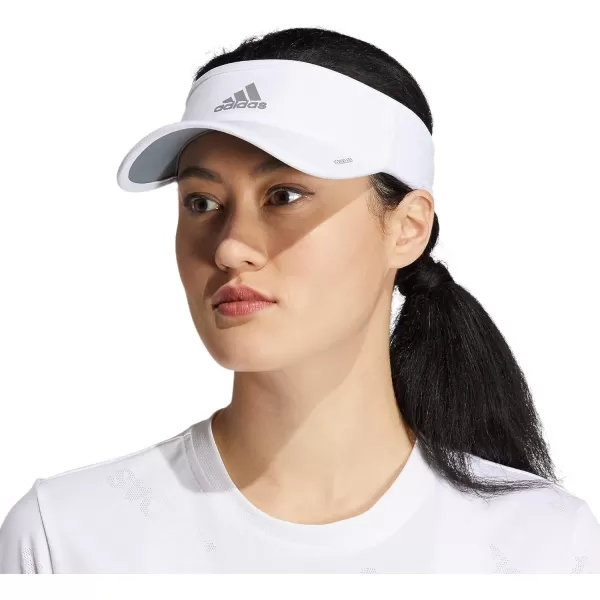 imageadidas Superlite Sport Performance Visor for sun protection and outdoor activitiesWhiteSilver Reflective