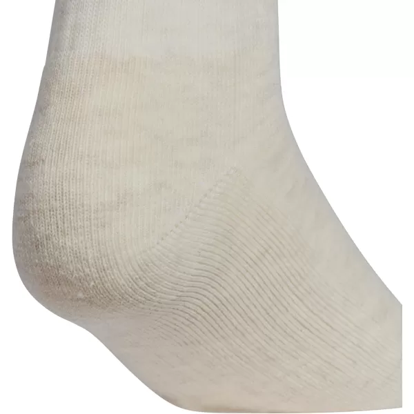 imageadidas Womens Athletic Cushioned Crew Socks 6Pair with arch compressionAlumina BeigeWhiteWonder Beige