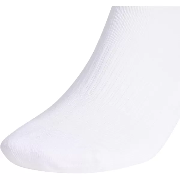 imageadidas Womens Athletic Cushioned Crew Socks 6Pair with arch compressionWhiteBlackWhite