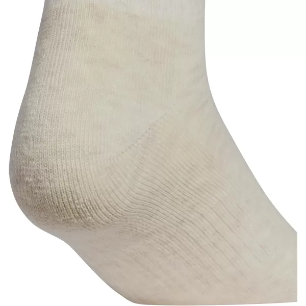 imageadidas Womens Athletic Quarter Socks 6PackAlumina BeigeWhiteWonder Beige