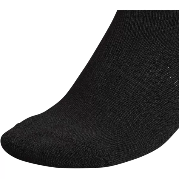 imageadidas Womens Athletic Quarter Socks 6PackBlackAluminum