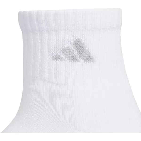 imageadidas Womens Athletic Quarter Socks 6PackPreloved Fig PurpleClear Onix GreyWhite