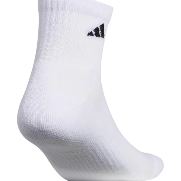 imageadidas Womens Athletic Quarter Socks 6PackWhiteBlackWhite