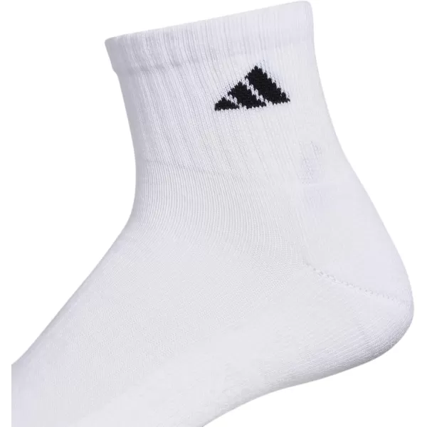 imageadidas Womens Athletic Quarter Socks 6PackWhiteBlackWhite