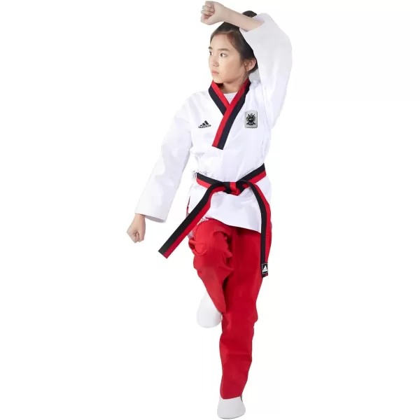 imageadidas Youth Taekwondo Poomsae Uniform 160 2 Female