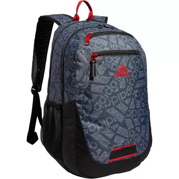 imageFoundation 6 BackpackAdi Collage Jersey OnixgreyBlackVivid Red