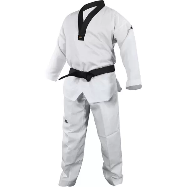 imageadidas ADISTART II World Taekwondo Approved Taekwondo Dobok Uniform  Black VNeckWhite