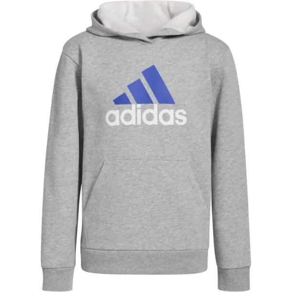 imageadidas Boys Little Kid Statemnt Bos Hooded PlovrHeather Grey Blue Bos