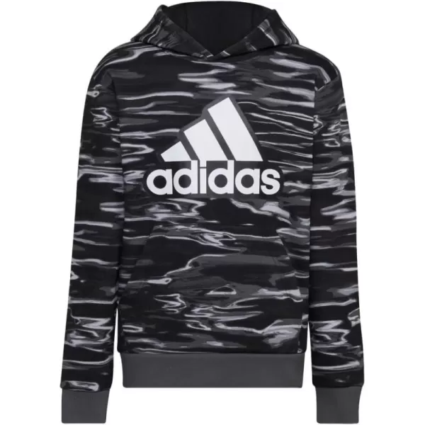 imageadidas Boys Long Sleeve Camo Print HoodieBlack New