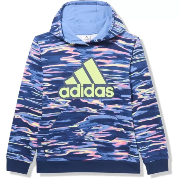 imageadidas Boys Long Sleeve Camo Print HoodieNavy Blue