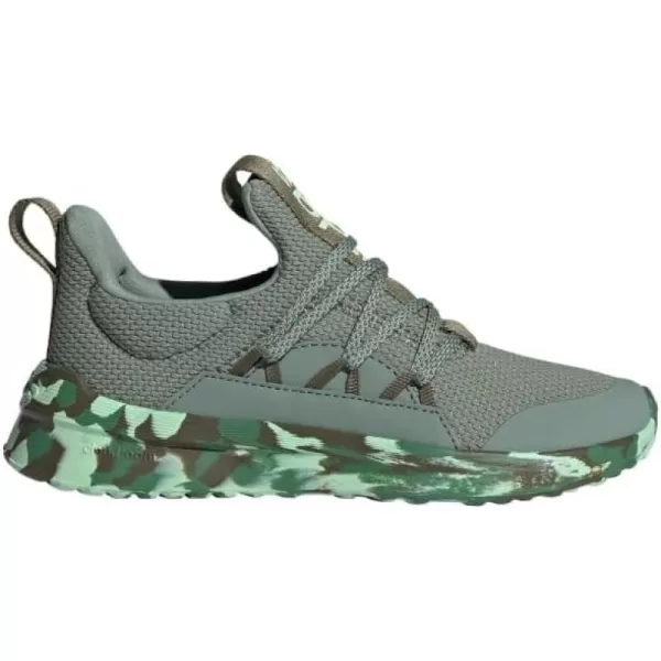 imageadidas boys Lite Racer Adapt 50 Running Shoes Little KidBig KidSilver GreenPreloved GreenSemi Gre