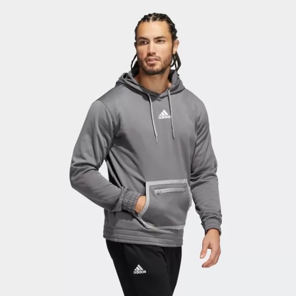 imageadidas Mens HoodieGreyWhite