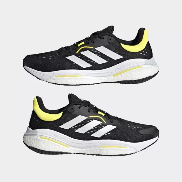 imageadidas Mens Solarglide 5 SneakerBlackYellowblack