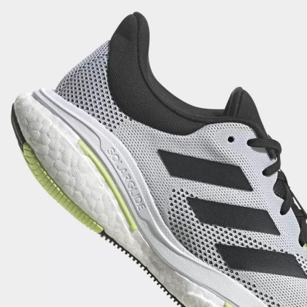 imageadidas Mens Solarglide 5 SneakerCloud WhiteCore BlackPulse Lime